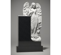 Скульптура на могилу "Ангел стоя со свитками" 100 см